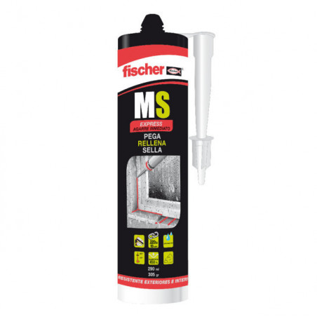 Sellador fischer adhesivo ms express cristal 290ml