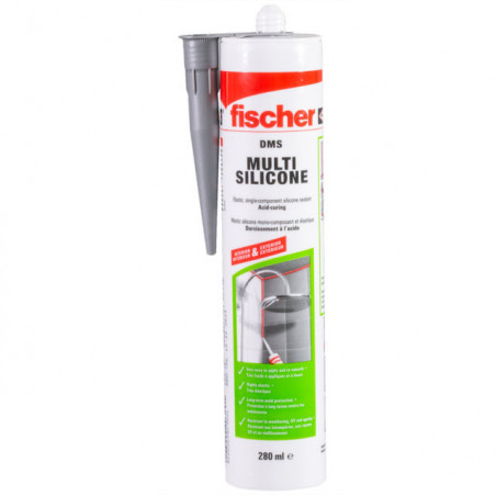 Silicona fischer tp multiuso con fungicida transparente