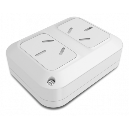 Toma doble exterior taad 10amp