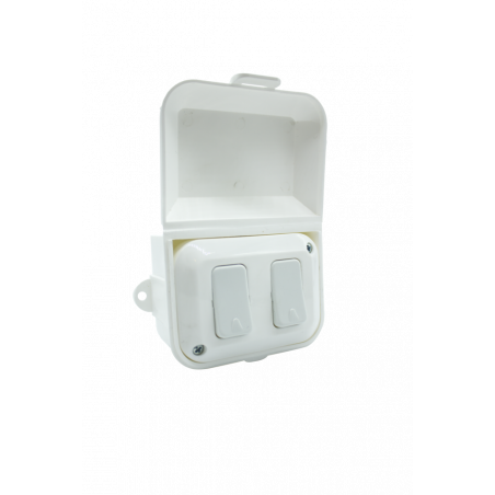 Interruptor doble exterior taad 10a