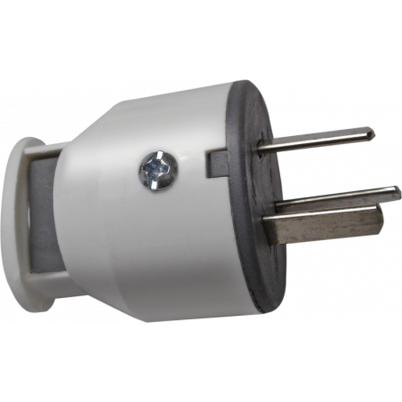 Ficha taad con neutro macho gris