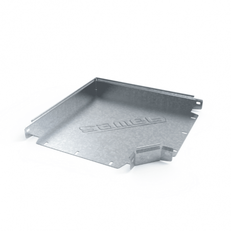 Curva plana perforada 90º de 100mm