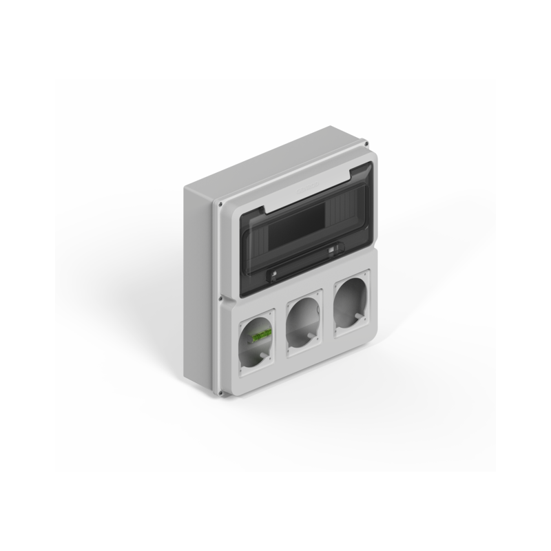 Caja ip65 12 polos con modulo para 3...