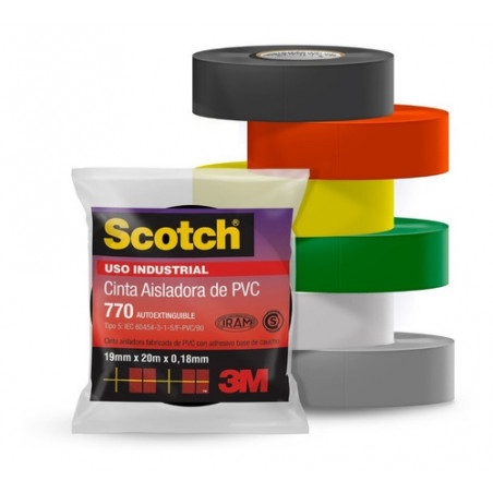 Rollo cinta 3m scotch 770 x 10 mts verde