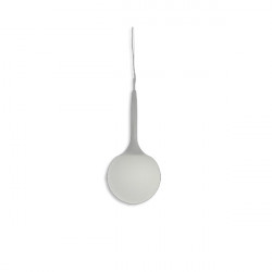 Colgante resina traslucida y globo opal satinado 250cm