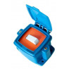 Caja 1 interruptor 6ax 250vca - azul