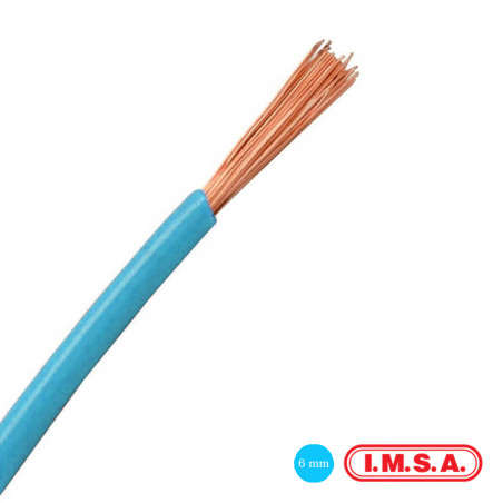 Cable Imsa 1x6mm celeste