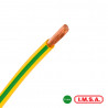 Cable Imsa 1x6mm verde amarillo