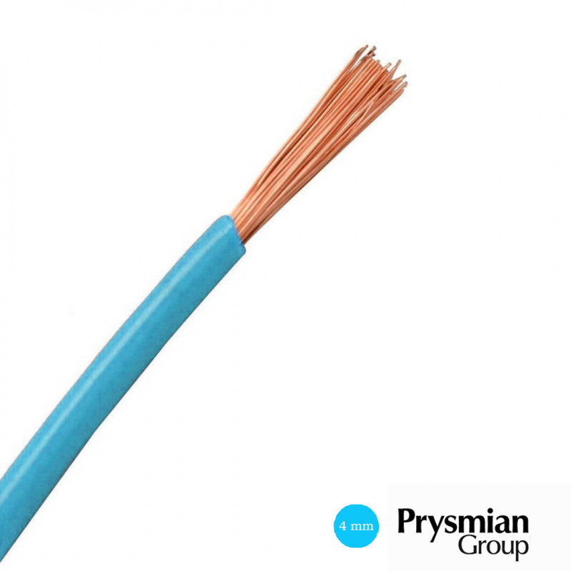 Cable Prysmian 1x4 celeste