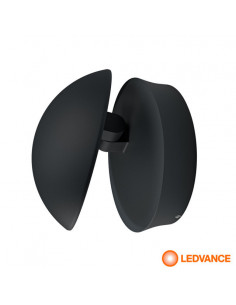 Luminaria aplique 13w negro...