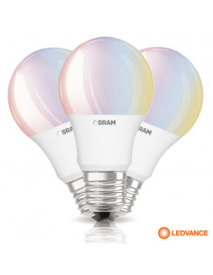 Lampara rgb con control 7.5w blister x 3