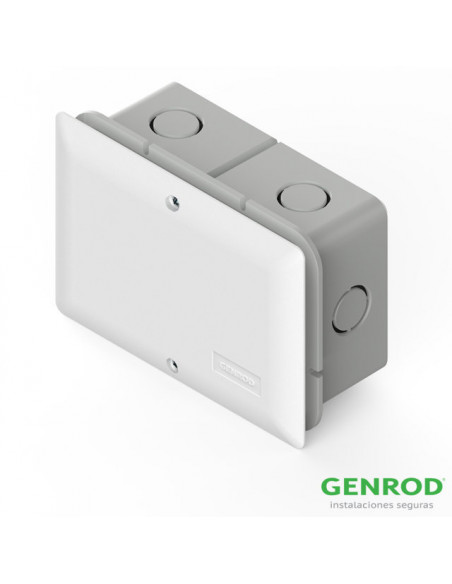 Caja para derivacion pvc 25x42x7 de embutir