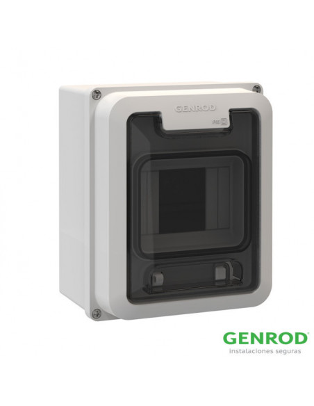 Caja para termica 8 bocas para pilar ip65 (kit)