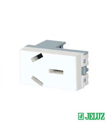 Tomacorriente verona bipolar+tierra 20a blanco