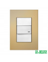 Tapa verona platinum 5x10cm 3 modulos champagne