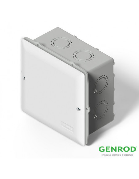 Caja para derivacion pvc 16x18x7 de embutir