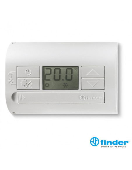 Termostato digital a pilas blanco