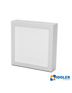 Plafon 12w luz fria cuadrado