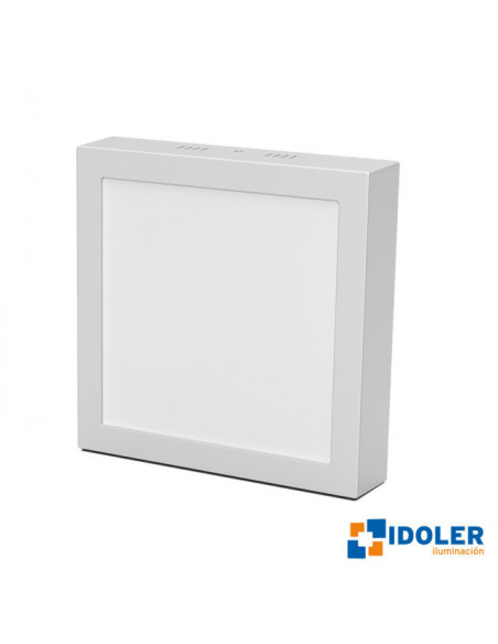 Plafon 12w luz fria cuadrado