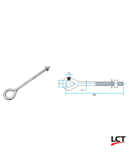 Tilla de retencion ojal cerrado pmr-14 lct