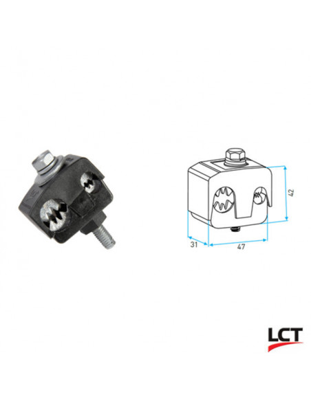 Morseto lct pkd-14 aislado p/derivacion bimetalica