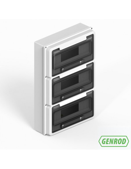 Caja exterior 36 bocas con puerta fume