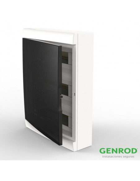 Caja exterior 48 bocas con puerta fume