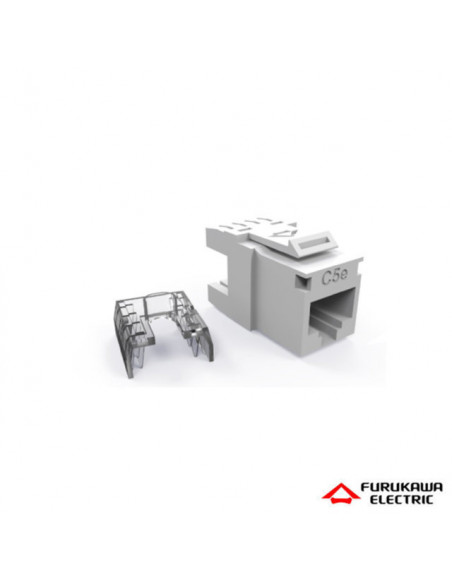 Jack hembra multilan cat.5e negro