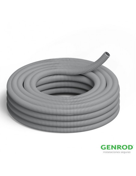 Caño 2 corrugado gris semipesado