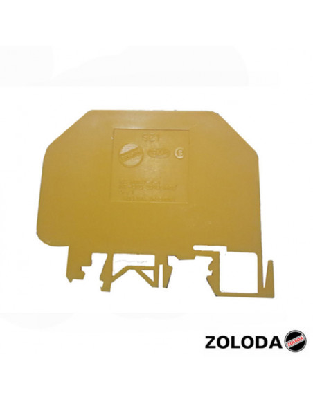 Separador 64x52mm amarillo