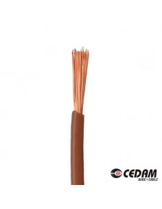 Cable cedam 1x10 mm marron