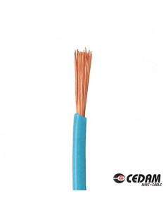 Cable cedam 1x1,5 mm celeste