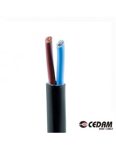 Cable cedam taller 2x1mm negro