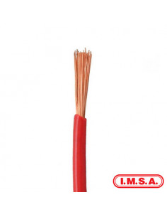 Cable imsa 1x4 mm rojo