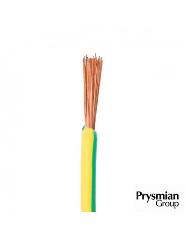 Cable Prysmian 1x10 verde/amarillo