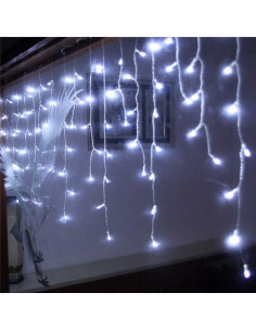LUCES DE NAVIDAD LED TIPO LLUVIA BLANCO FRIO