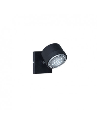 Spot 1 luz aron negro