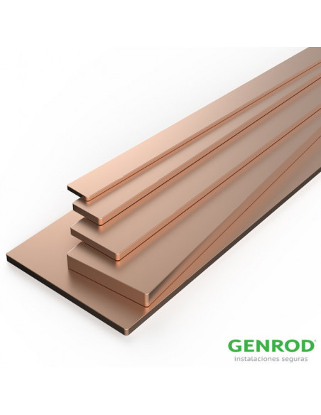 Barra de cobre plana 100x5