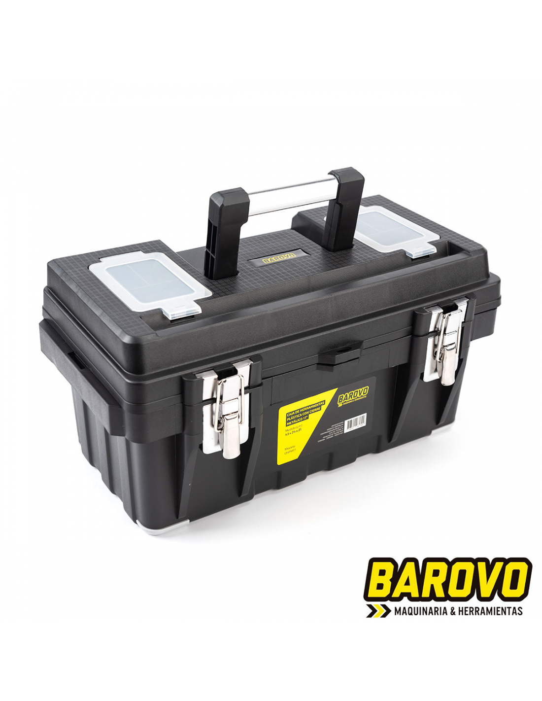 CAJA DE HERRAMIENTAS 17 PLASTICA CIERRE METALICO BAROVO CAJA DE HERRAMIENTAS 17 PLASTICA CIERRE METALICO BAROVO