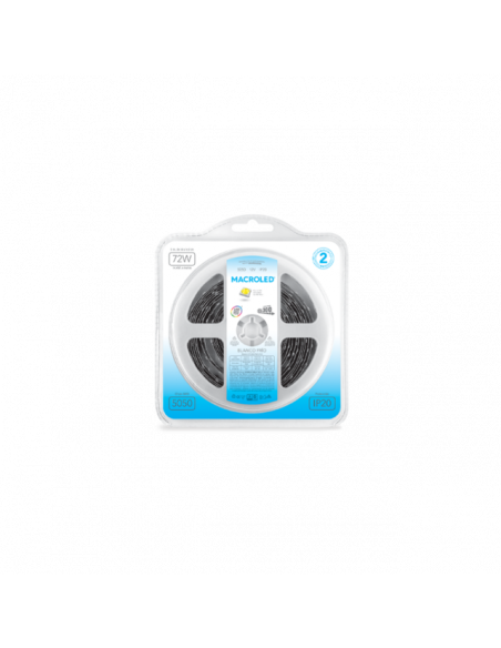 TIRA MACROLED INTERIOR 12V 14,4W LUZ FRIO