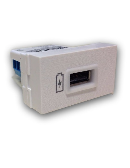 MODULO VERONA PLATINUM USB 1A NEGRO