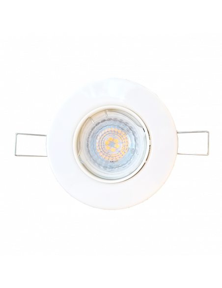 Spot San Justo redondo MOVIL policarbonato Negro