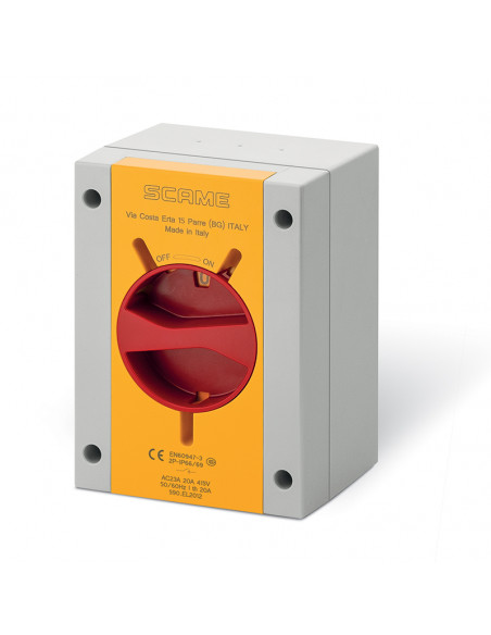 Interruptor scame maniobra 40a 4p ip65