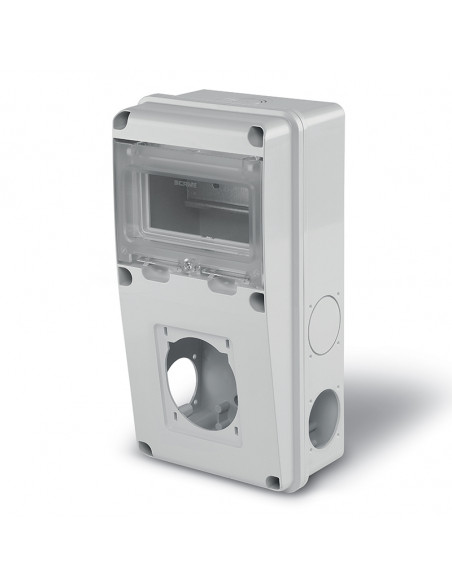 Caja cuadro 6 din 1x16a ip55