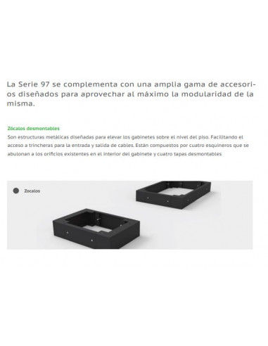 Zocalo desmontable 450x900x100