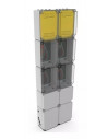 Gabinete para 4 medidores trifasicos 570x1710x185