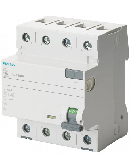 DISYUNTOR SIEMENS 4X25A 30MA INMUNIZADO