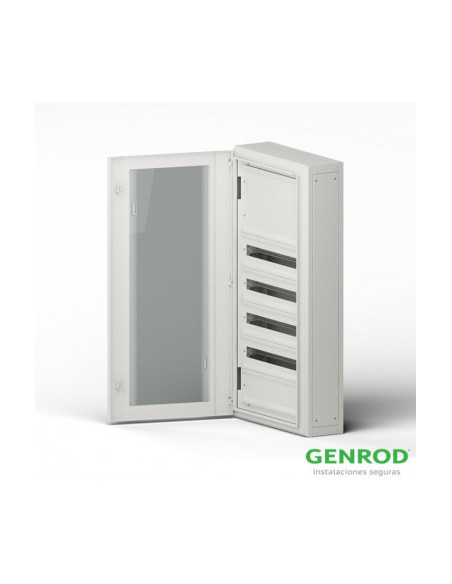Gabinete individual con puerta de vidrio 60x60x20