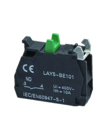 Contacto auxiliar CNC 1NA para pulsador y selectora para LAY5
