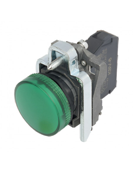 Piloto luminoso CNC LAY4-BV63 led 24V metalico verde componible